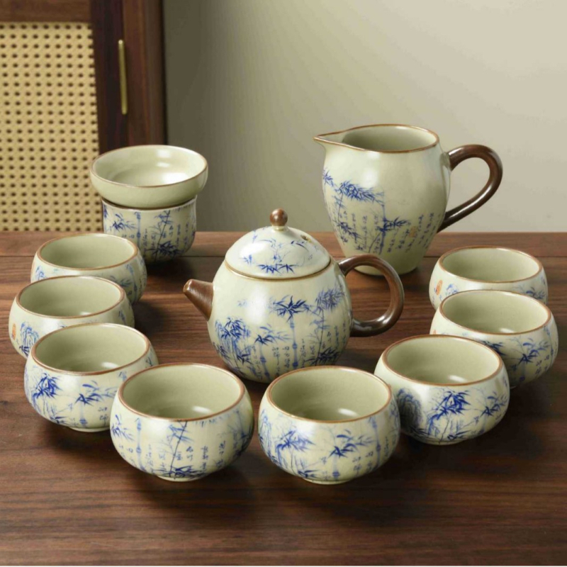 Ruyao Dragon Egg Set ceainic cu cești, în cutie cadou – ceai ceramic pentru cadouri de afaceri și jubileu corporativ