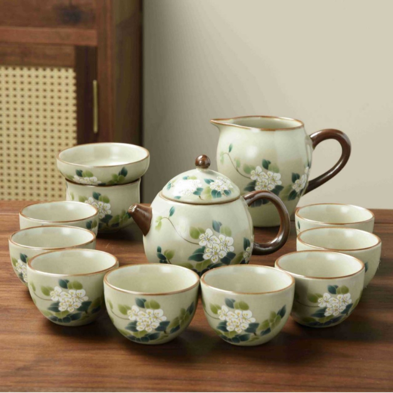 Ruyao Dragon Egg Set ceainic cu cești, în cutie cadou – ceai ceramic pentru cadouri de afaceri și jubileu corporativ