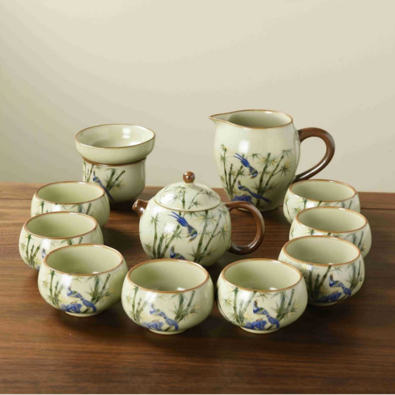 Ruyao Dragon Egg Set ceainic cu cești, în cutie cadou – ceai ceramic pentru cadouri de afaceri și jubileu corporativ