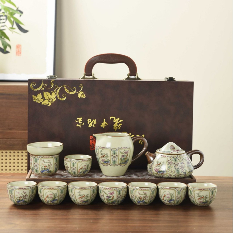 Ruyao Dragon Egg Set ceainic cu cești, în cutie cadou – ceai ceramic pentru cadouri de afaceri și jubileu corporativ