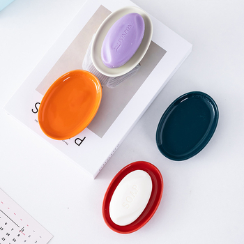 Suport ceramic pentru săpun, design minimalist pentru băi de hotel și acasă, stil drăguț și proaspăt