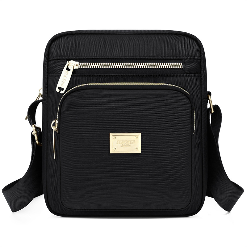 Ženska crossbody torba u gradsko minimalističkom stilu, mala kvadratna torba od Oxford platna sa zatvaračem, unutarnja džep, poliester podstava, Proljeće 2026