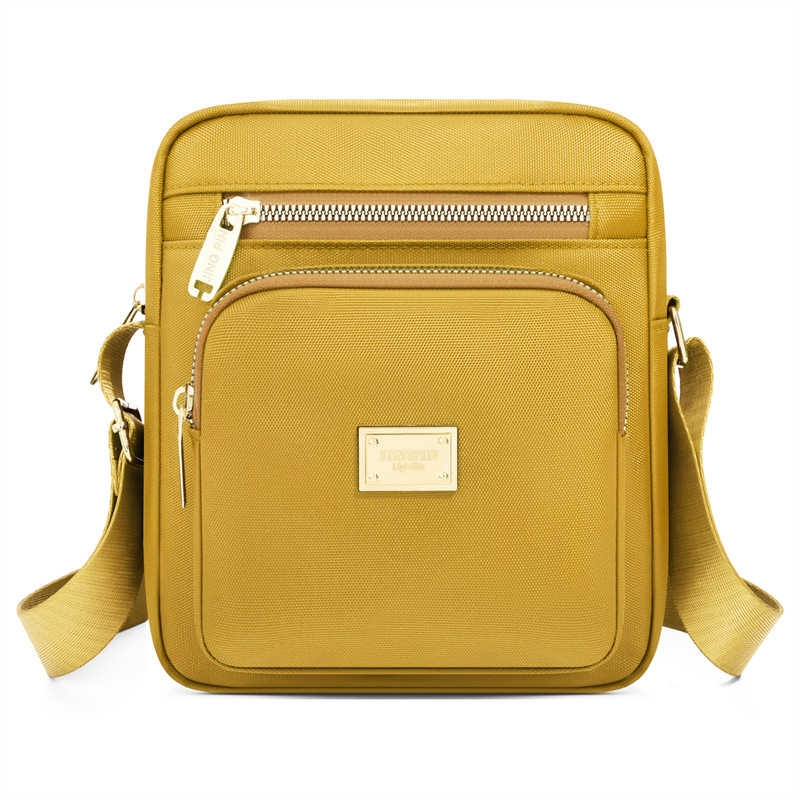 Ženska crossbody torba u gradsko minimalističkom stilu, mala kvadratna torba od Oxford platna sa zatvaračem, unutarnja džep, poliester podstava, Proljeće 2026
