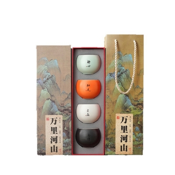 Ceașcă de ceai în stil chinezesc, ceramică brută, set de ceai în stil nou chinezesc, retro, cu capacitate mare, ceașcă ou dragon, cadou personalizabil