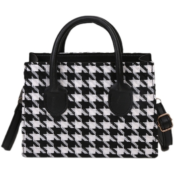 Ženska PU torbica s kariranim uzorkom — mala torba za ramena i crossbody