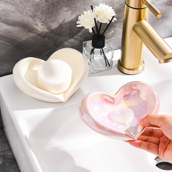 Suport ceramic cu drenaj pentru baie – raft de depozitare elegant