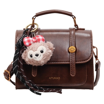 Ženska PU kožna mala kvadratna crossbody torbica, jesen 2025, retro stil, svakodnevno nošenje