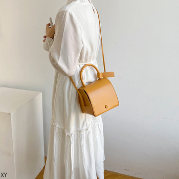 Sjajna ženska torbica s umjetničkim štihom, retro mala kvadratna torbica za rame ili crossbody, PU koža