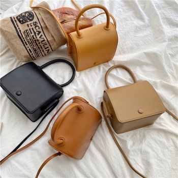 Sjajna ženska torbica s umjetničkim štihom, retro mala kvadratna torbica za rame ili crossbody, PU koža