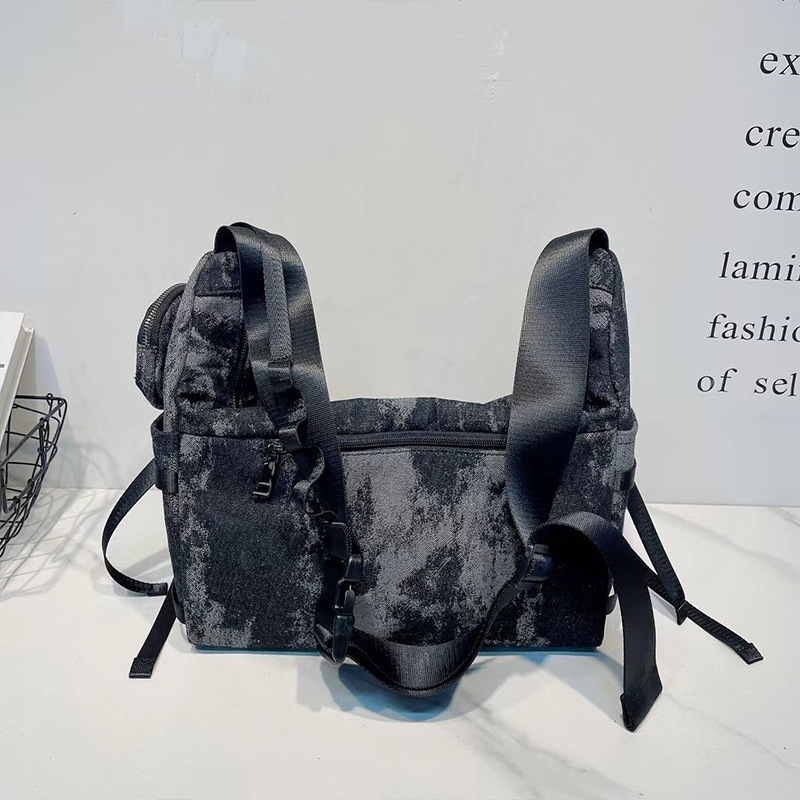 Ženska torba od denima u retro stilu, velika kapaciteta, Tote torba s naramenicom i crossbody remenom