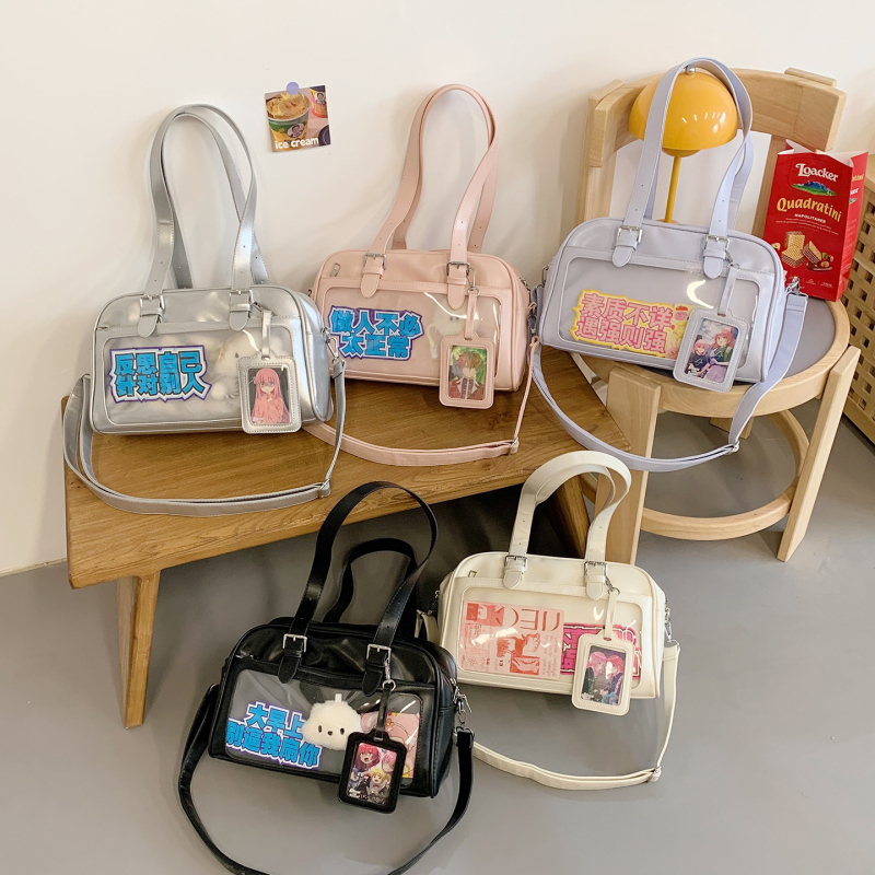 Japanski PU Ita torba, svježa i svestrana crossbody torba s velikim kapacitetom, fakultetski stil, mladenački izgled, za žene