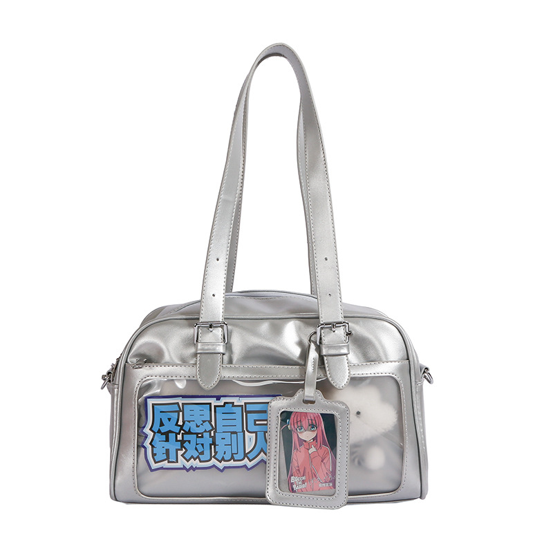 Japanski PU Ita torba, svježa i svestrana crossbody torba s velikim kapacitetom, fakultetski stil, mladenački izgled, za žene