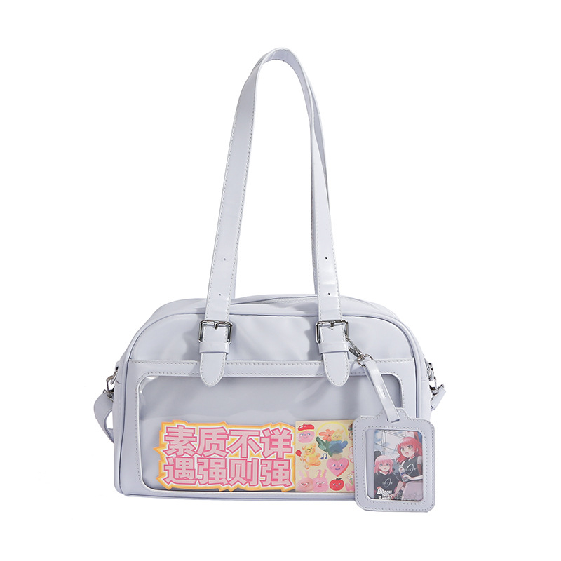 Japanski PU Ita torba, svježa i svestrana crossbody torba s velikim kapacitetom, fakultetski stil, mladenački izgled, za žene