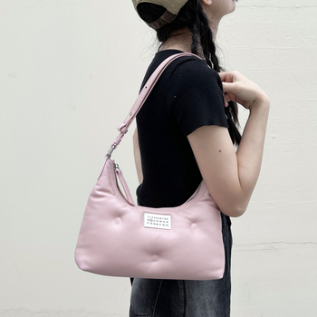 Crossbody torba od prave kože s ovčjom kožom i oblačnim dizajnom, korejski stil, mala veličina, za žene