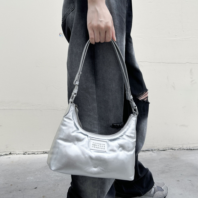 Crossbody torba od prave kože s ovčjom kožom i oblačnim dizajnom, korejski stil, mala veličina, za žene