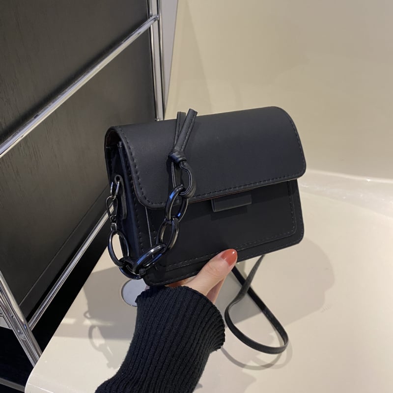 Ženska PU kožna torbica – srednje veličine kvadratnog oblika, crossbody, svakodnevni stil, proljeće 2024