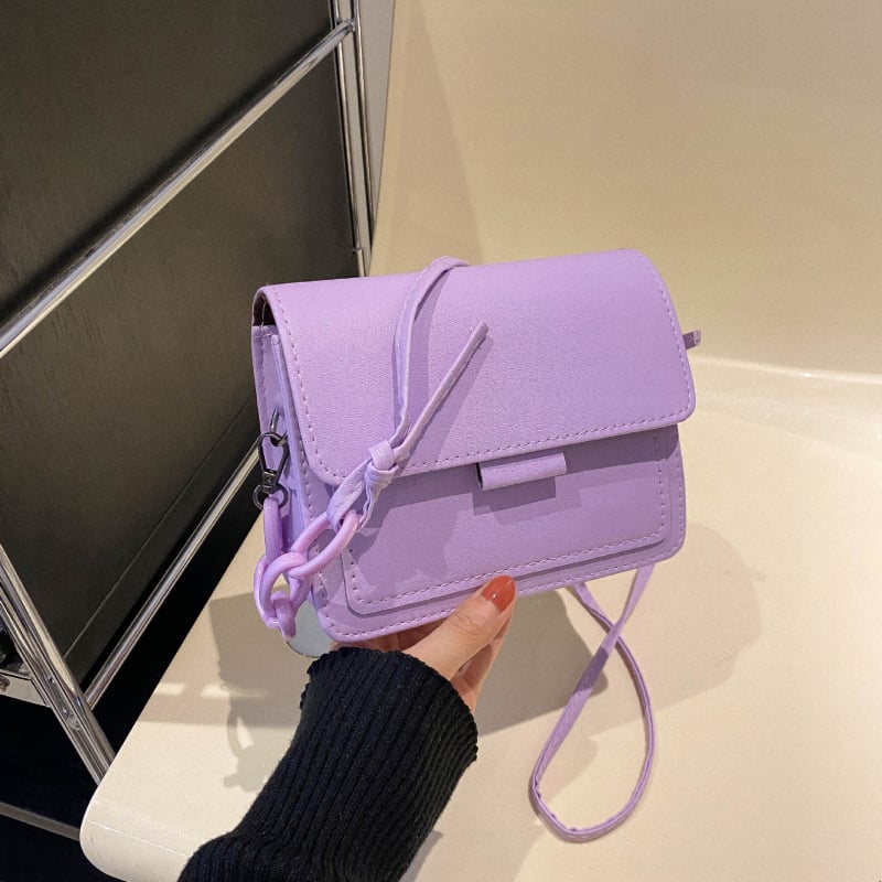 Ženska PU kožna torbica – srednje veličine kvadratnog oblika, crossbody, svakodnevni stil, proljeće 2024