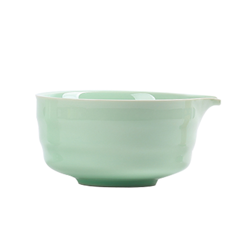 Set japonez din ceramică pentru matcha, cu tel de bambus, perie pentru matcha și linguriță pentru ceai