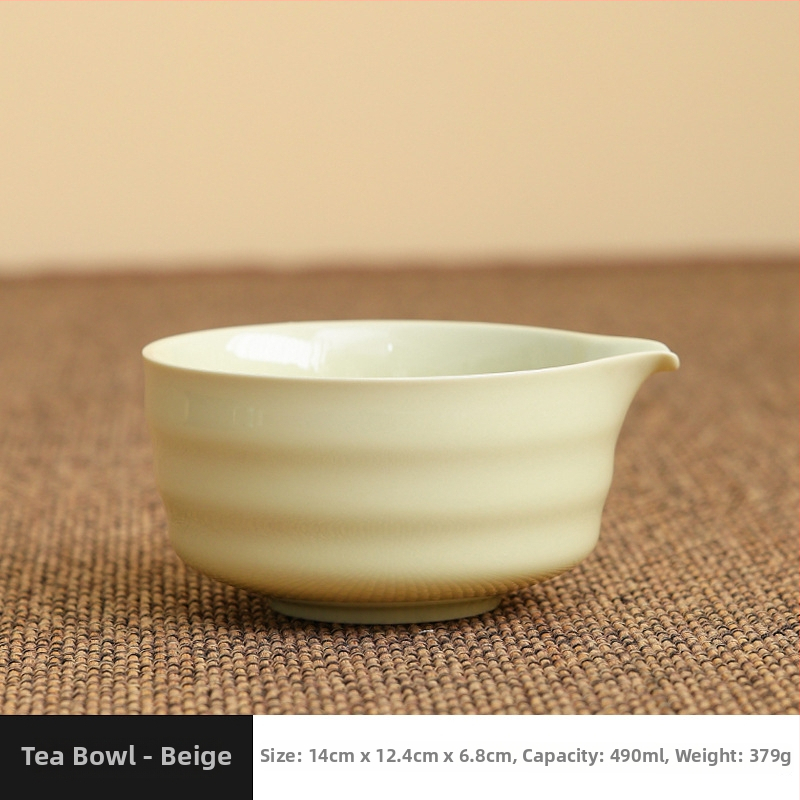 Set japonez din ceramică pentru matcha, cu tel de bambus, perie pentru matcha și linguriță pentru ceai