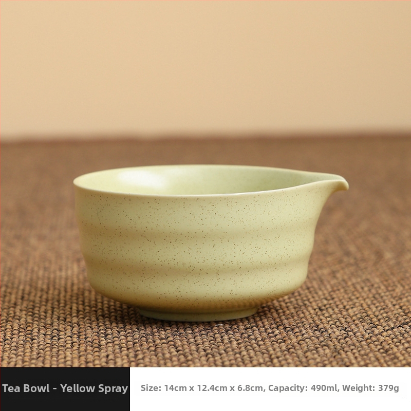 Set japonez din ceramică pentru matcha, cu tel de bambus, perie pentru matcha și linguriță pentru ceai