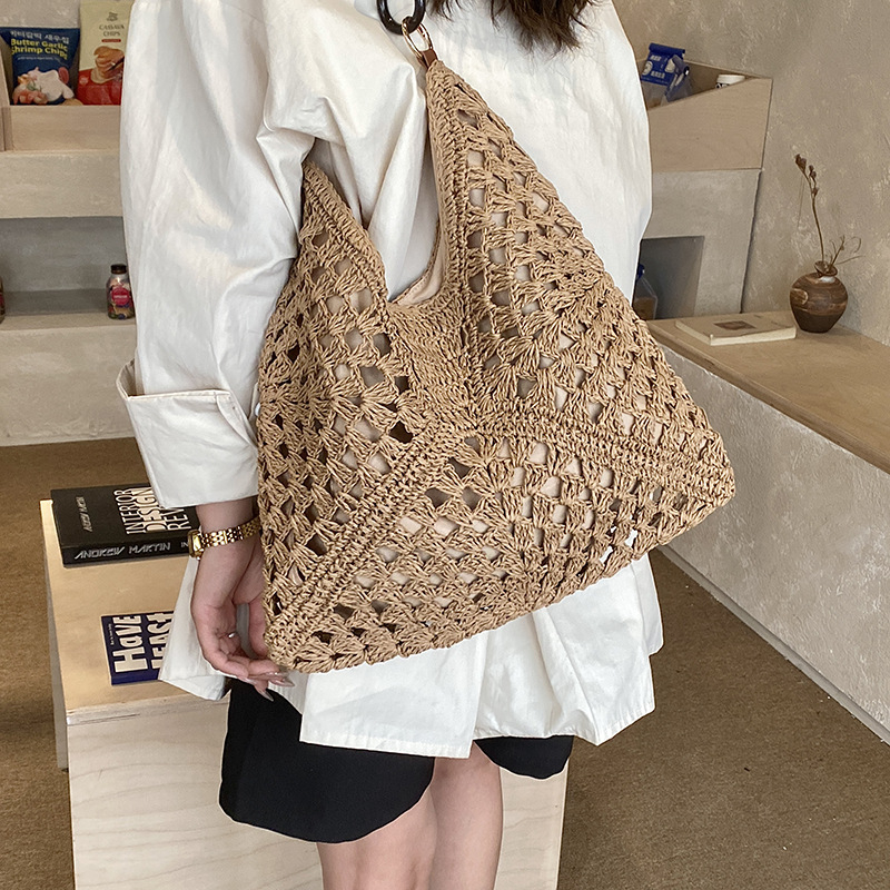 2026 nova ručno tkana luksuzna crossbody torba za žene, tote torba velikog kapaciteta za odmor
