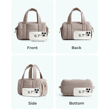 Ženska cilindrična crossbody torba s odvojivim remenom, mini sportska torba za trening s više pretinaca