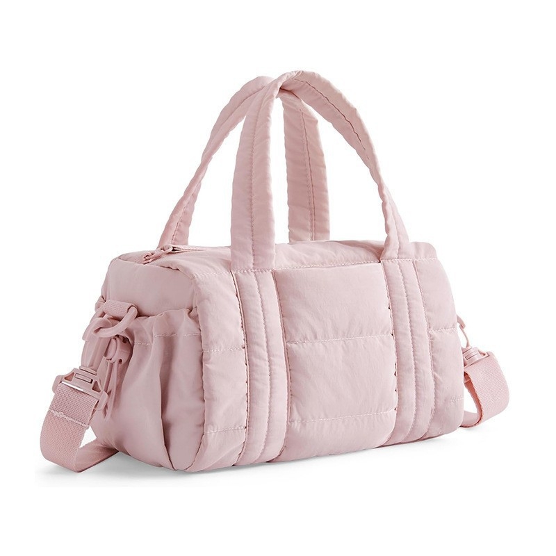 Ženska cilindrična crossbody torba s odvojivim remenom, mini sportska torba za trening s više pretinaca