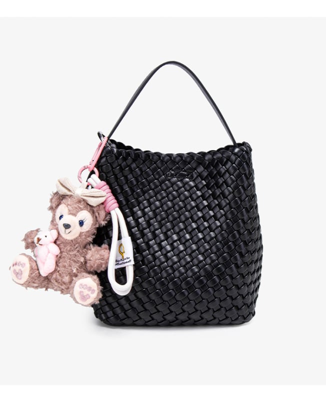 2026 nova tkana bucket torba za žene s plišanim privjeskom, preko ramena i crossbody, vrhunska i svestrana torba