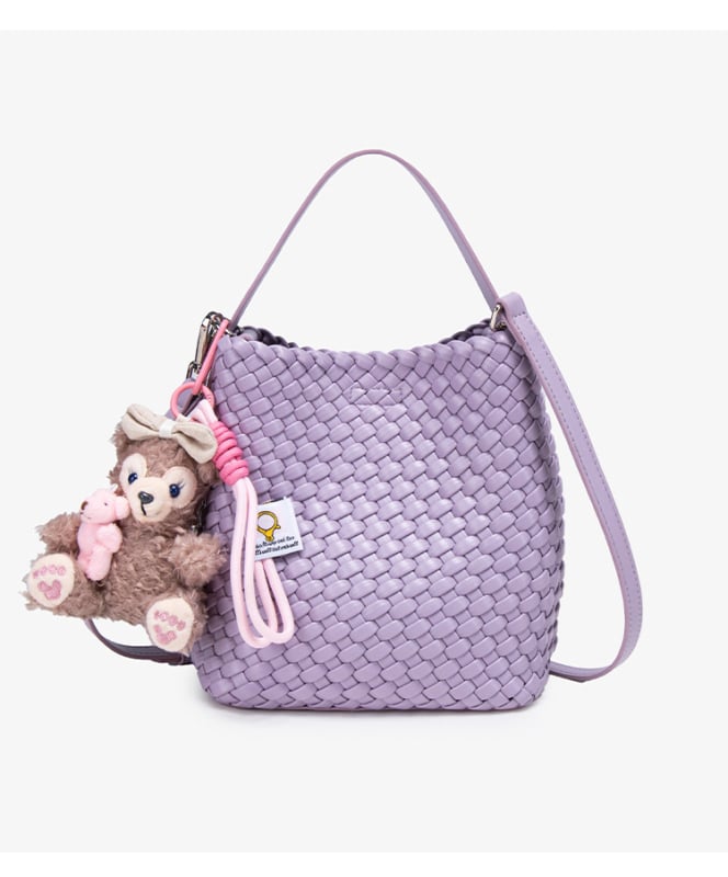2026 nova tkana bucket torba za žene s plišanim privjeskom, preko ramena i crossbody, vrhunska i svestrana torba