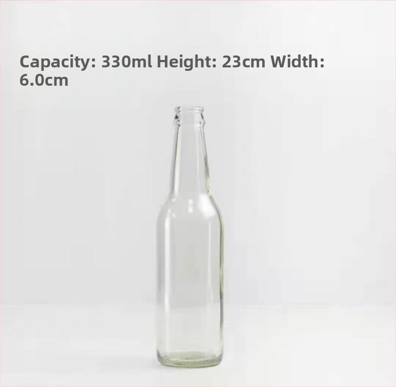 Hnedá sklenená fľaša na pivo, prázdna, 330 ml/500 ml, ochrana proti svetlu, pre nápoje