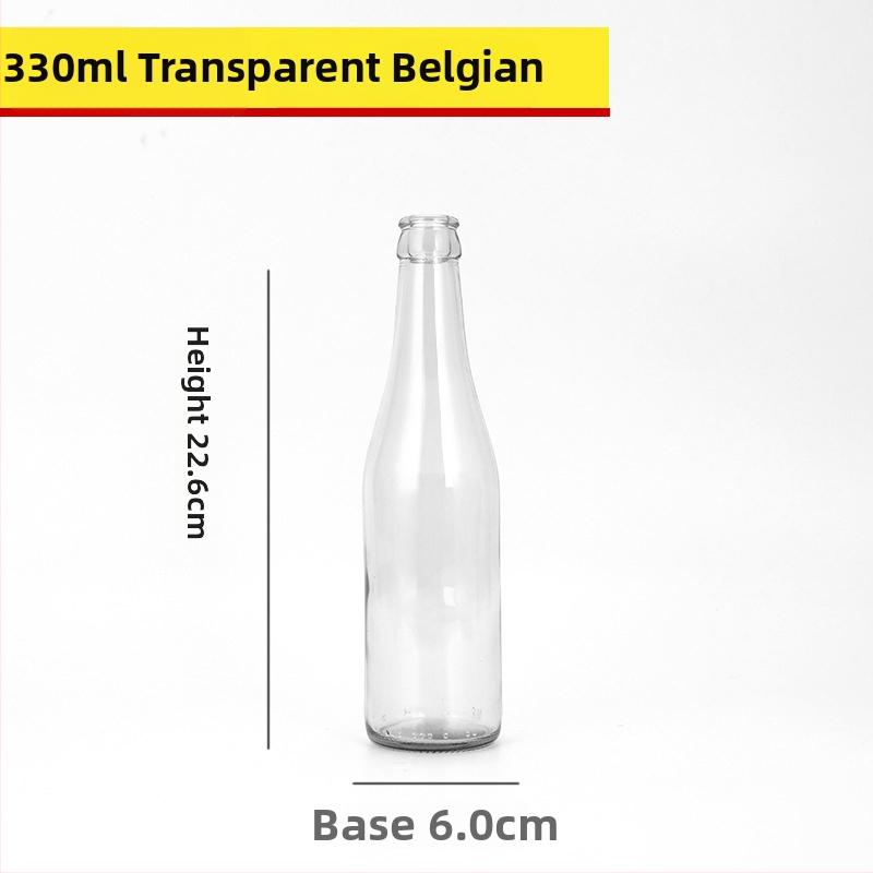 Hnedá sklenená fľaša na pivo, prázdna, 330 ml/500 ml, ochrana proti svetlu, pre nápoje