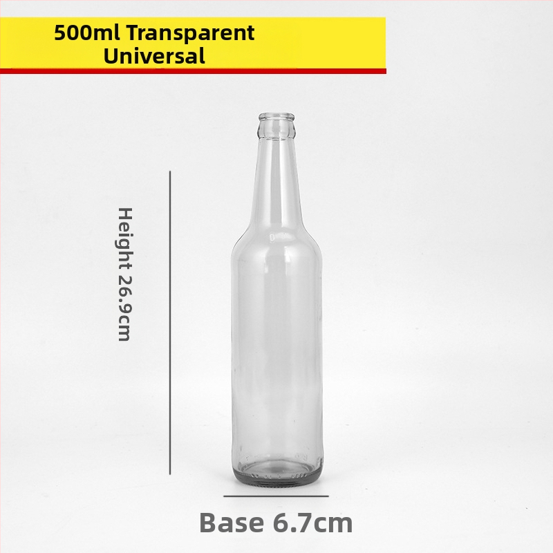 Hnedá sklenená fľaša na pivo, prázdna, 330 ml/500 ml, ochrana proti svetlu, pre nápoje