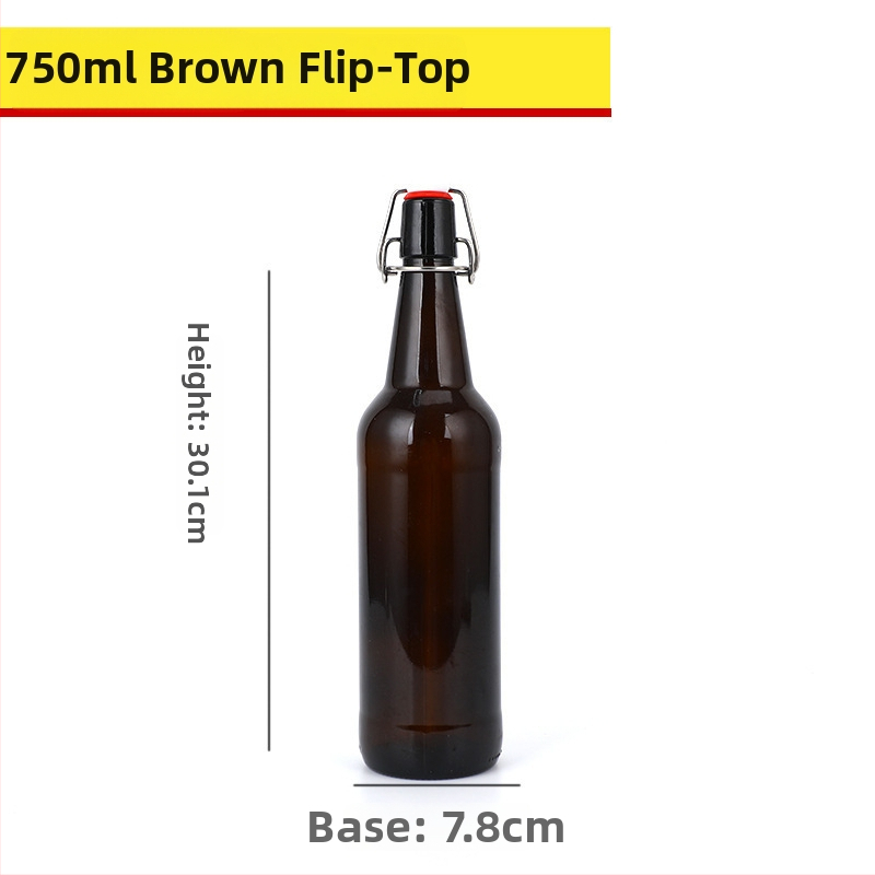 Hnedá sklenená fľaša na pivo, prázdna, 330 ml/500 ml, ochrana proti svetlu, pre nápoje