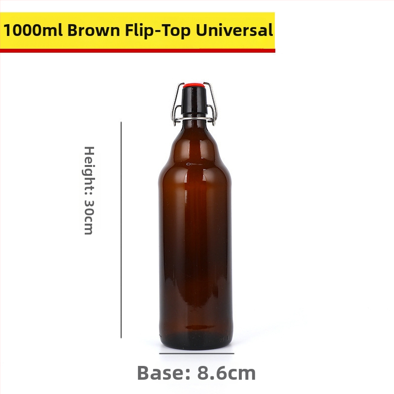 Hnedá sklenená fľaša na pivo, prázdna, 330 ml/500 ml, ochrana proti svetlu, pre nápoje