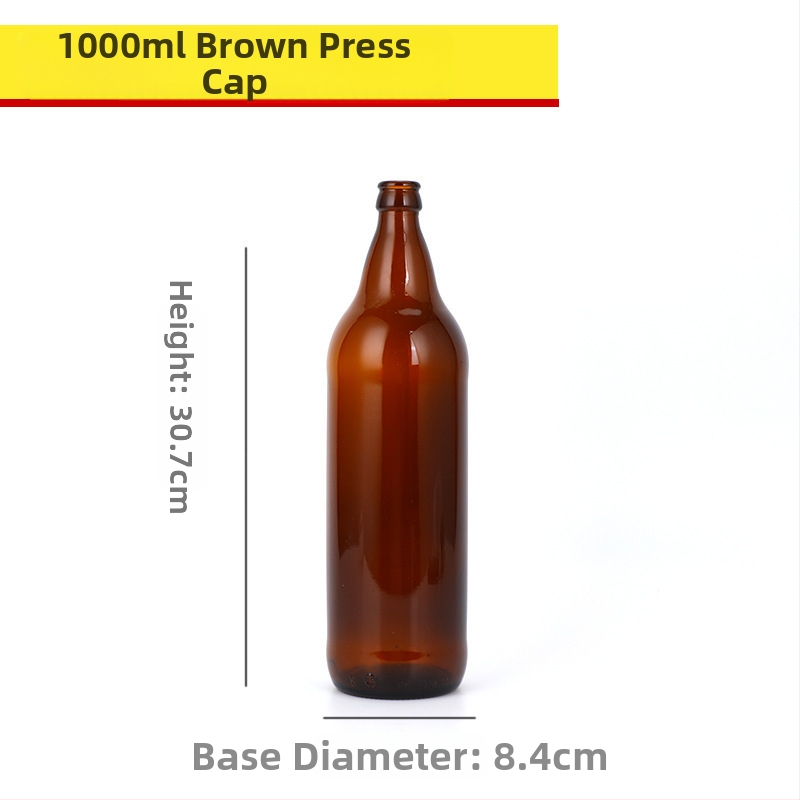 Hnedá sklenená fľaša na pivo, prázdna, 330 ml/500 ml, ochrana proti svetlu, pre nápoje