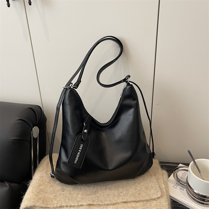 Torbica Tote od mekane PU kože za žene, jesen 2025 moda, srednja veličina, gradski jednostavan stil, torba preko ramena ili crossbody