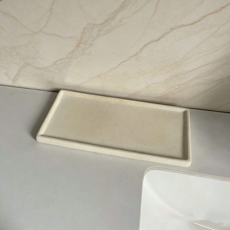 Suport ceramic în formă de inimă pentru pastă de dinți și periuțe, tavă mată pentru paharul de apă de gură, set decorativ multifuncțional