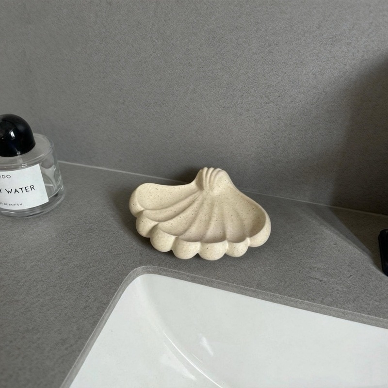Suport ceramic în formă de inimă pentru pastă de dinți și periuțe, tavă mată pentru paharul de apă de gură, set decorativ multifuncțional
