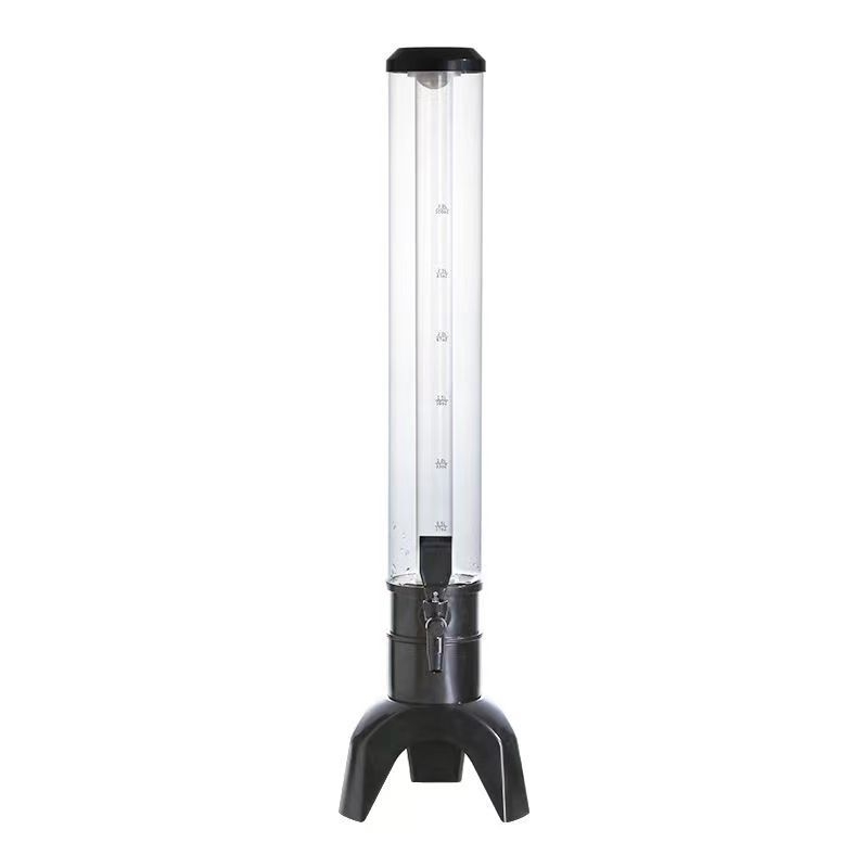 Turn de bere 3L cu robinet, din plastic, design creativ în stil butoi, rezistent la căderi