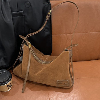 FEDI 2024 ženska torba od prave kože, velika zapremina, torba ispod pazuha, preko ramena i crossbody