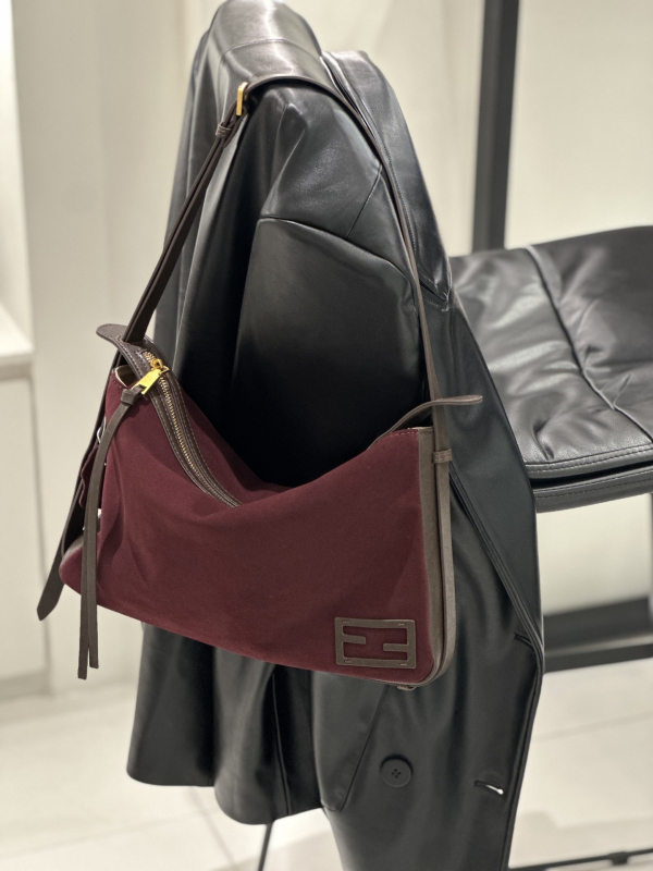 FEDI 2024 ženska torba od prave kože, velika zapremina, torba ispod pazuha, preko ramena i crossbody