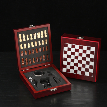 Seahorse Knife — set deschizător vin în cutie cadou şah