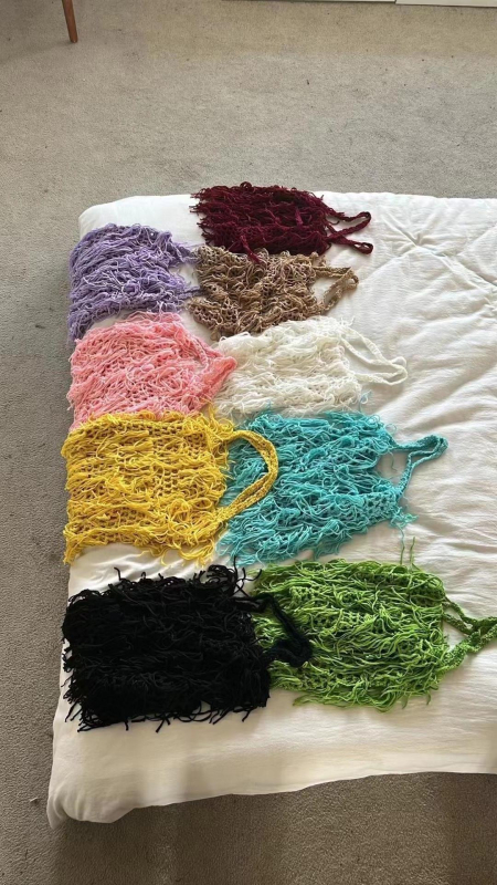 Ženska torba s resicama, ručno tkana, srednje veličine, korejski stil mode