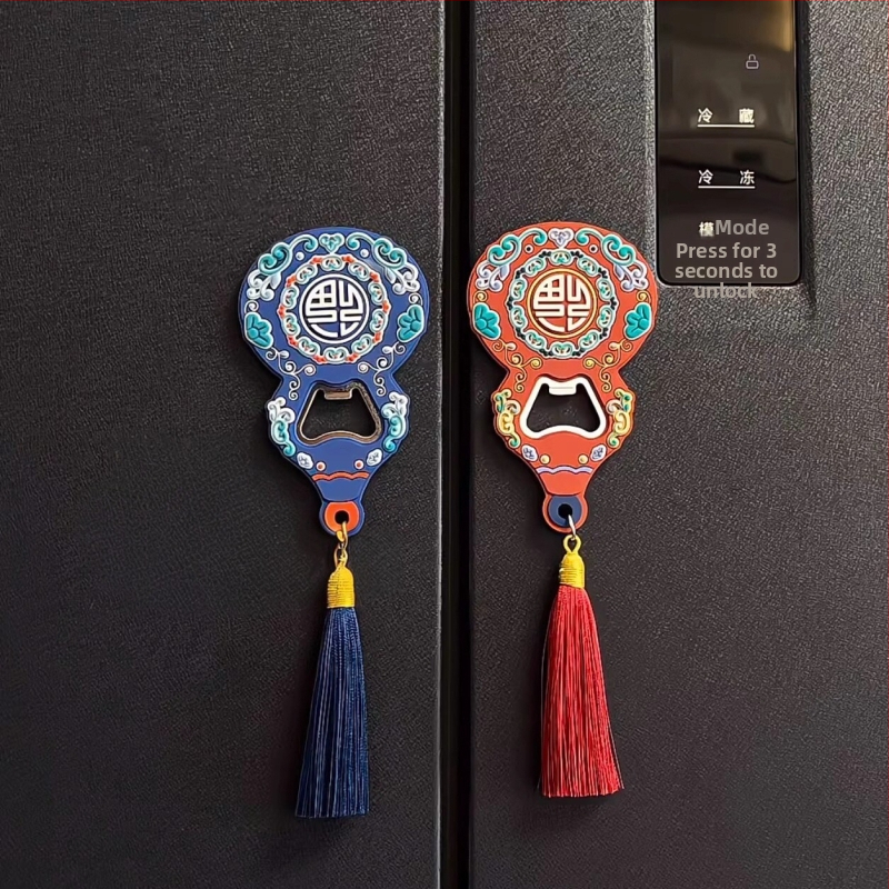 Fulu otvárač na fľaše s magnetom na chladničku, kreatívny personalizovaný dizajn na pivo