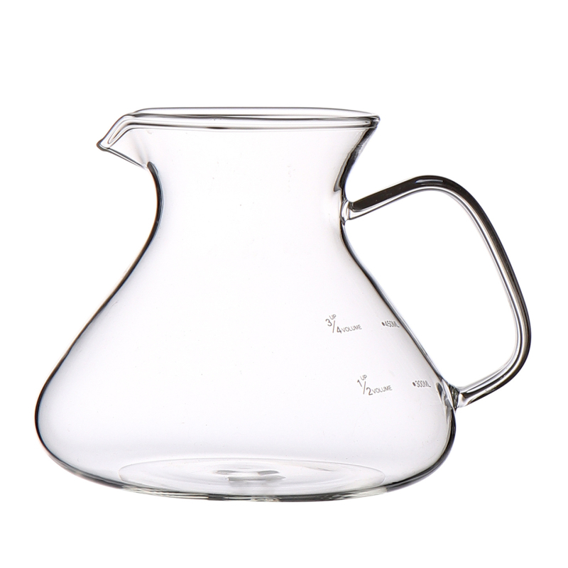 Set de cafea turnată manual, cu carafă din sticlă cu talie S și set de filtre V60