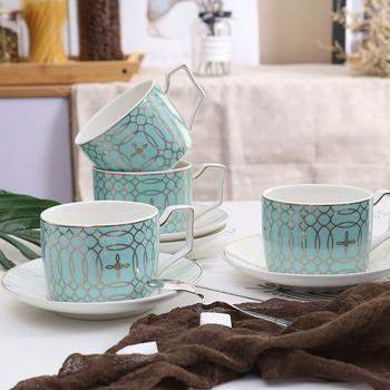 Set Nordic minimalist de cești și farfurioare din ceramică pentru cafea, acasă și la birou