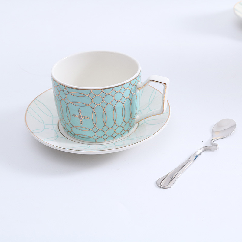 Set Nordic minimalist de cești și farfurioare din ceramică pentru cafea, acasă și la birou