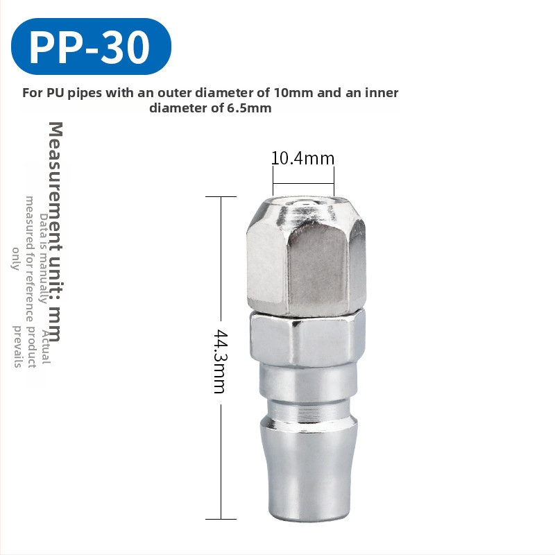 Konektory rýchleho typu C pre pneumatické nástroje — samec a samica, 8 mm, zaisťovací mechanizmus, pre vzdušnú pištoľ a kompresor