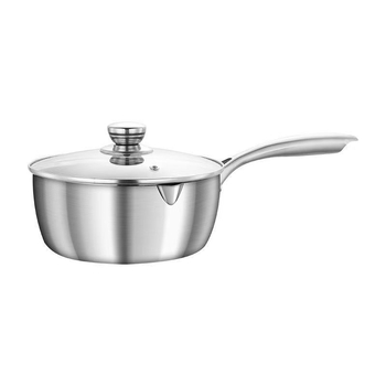 Oală de lapte din oțel inoxidabil alimentar, netencuită, mică oală pentru o porție, pentru gătit tăiței instant