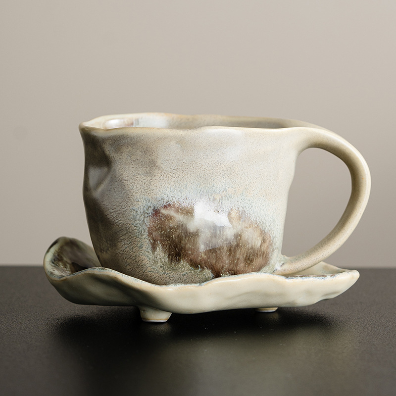 Set de cești de cafea cu fluture, latte art, cești pentru ceai de după-amiază, cadou suvenir, ceramică de înaltă calitate.